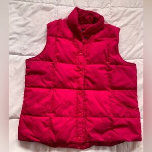 Fuschia Lands End down vest